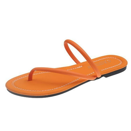 TUOBARR Womens Flip Flop Slippers Womens Summer Fashion Casual Slippers Flip-flops Flat Bottom Beach Slippers Orange
TUOBARR Womens Flip Flop Slippers Womens Summer Fashion Casual Slippers Flip-flops Flat Bottom Beach Slippers Orange
