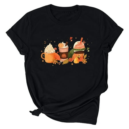 Workout Tops for Women Flannel Shirts for Women Women s Fashion Summer Round Neck Leisure Short Sleeve Thanksgiving Printing Tops Cute Tops for Women Tops for Women on Sales Black 2XL
Workout Tops for Women Flannel Shirts for Women Women s Fashion Summer Round Neck Leisure Short Sleeve Thanksgiving Printing Tops Cute Tops for Women Tops for Women on Sales Black 2XL