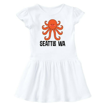 Inktastic Seattle Octopus Washington Vacation Gift Baby Girl Dress