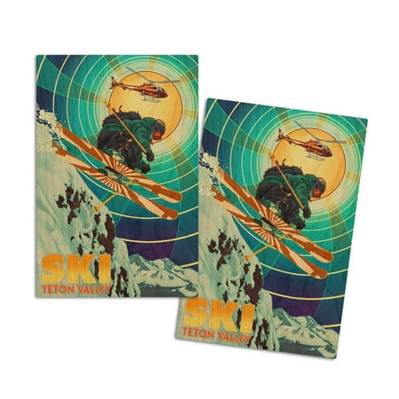 Teton Valley Idaho Heli-Skiing (4x6 Birch Wood Postcards 2-Pack Stationary Rustic Home Wall Decor)
Teton Valley Idaho Heli-Skiing (4x6 Birch Wood Postcards 2-Pack Stationary Rustic Home Wall Decor)