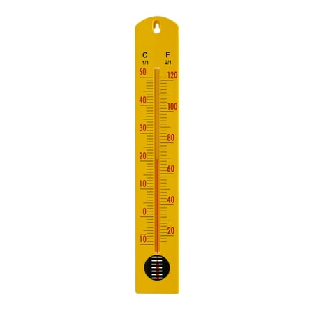 Wall Thermometer 2.4 x 15.75 - -10° to 50° C (20° to 120° F) - Screen Printed Mounted on Plastic Moulded Base - Eisco Labs
Wall Thermometer 2.4 x 15.75 - -10° to 50° C (20° to 120° F) - Screen Printed Mounted on Plastic Moulded Base - Eisco Labs