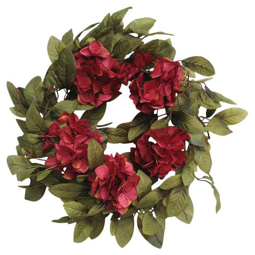 Mills Floral Burlap Pumpkin Wreath