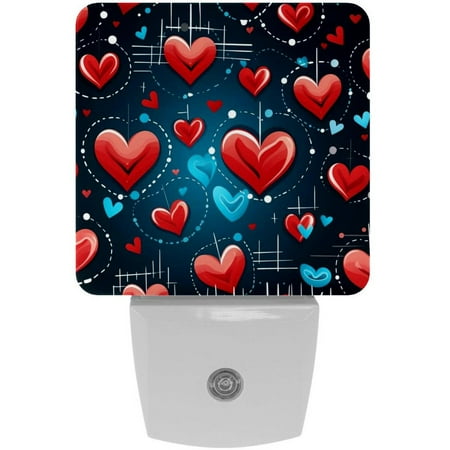 Love LED Square Night Light - Small and Bright Square-shaped LED Night Light for Bedroom Bathroom and Hallway - Compact Plug-in Nightlight with Auto on/Off Sensor
Love LED Square Night Light - Small and Bright Square-shaped LED Night Light for Bedroom Bathroom and Hallway - Compact Plug-in Nightlight with Auto on/Off Sensor
