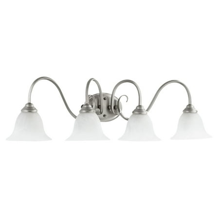 Bathroom Vanity 4 Light With Classic Nickel Finish Medium Base Bulbs 34 inch 400 Watts
Bathroom Vanity 4 Light With Classic Nickel Finish Medium Base Bulbs 34 inch 400 Watts
