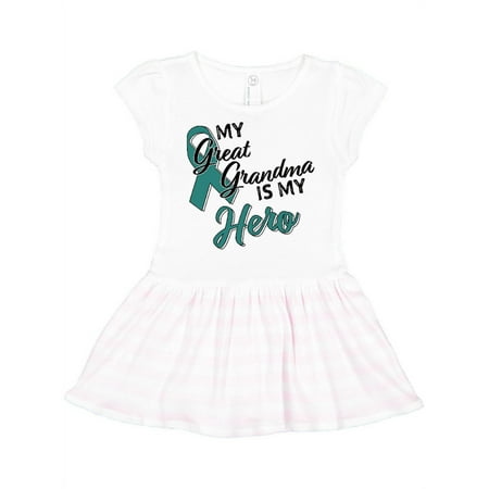 Inktastic My Great Grandma is my Hero- Ovarian Cancer Awareness Gift Toddler Girl Dress
Inktastic My Great Grandma is my Hero- Ovarian Cancer Awareness Gift Toddler Girl Dress