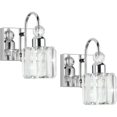 DTLYH Modern LED Crystal Bathroom Vanity Lights 5-Lights Stainless Steel Crystal Vanity Lights Over Mirror Modern Crystal Bathroom Vanity Lighting Fixtures
DTLYH Modern LED Crystal Bathroom Vanity Lights 5-Lights Stainless Steel Crystal Vanity Lights Over Mirror Modern Crystal Bathroom Vanity Lighting Fixtures