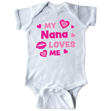 Inktastic Valentine s Day My Nana Loves Me Hearts and Lips Gift Baby Boy or Baby Girl Bodysuit
Inktastic Valentine s Day My Nana Loves Me Hearts and Lips Gift Baby Boy or Baby Girl Bodysuit