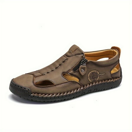 Plus Size Men s Vintage Solid Colour Close Toe Breathable Sandals Comfy Non Slip Durable Rubber Sole Beach Water Shoes
Plus Size Men s Vintage Solid Colour Close Toe Breathable Sandals Comfy Non Slip Durable Rubber Sole Beach Water Shoes
