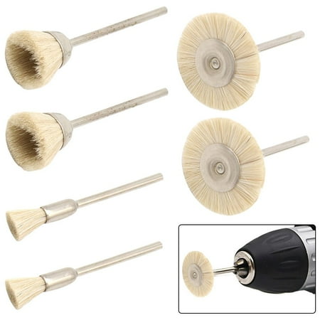 6Pcs Wool Cleaning Brush Die Grinder Cup Rust Rotary Tool For Engraver Abrasive