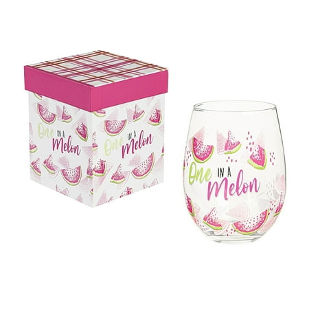 17 OZ Stemless Glass w/Box One in Melon