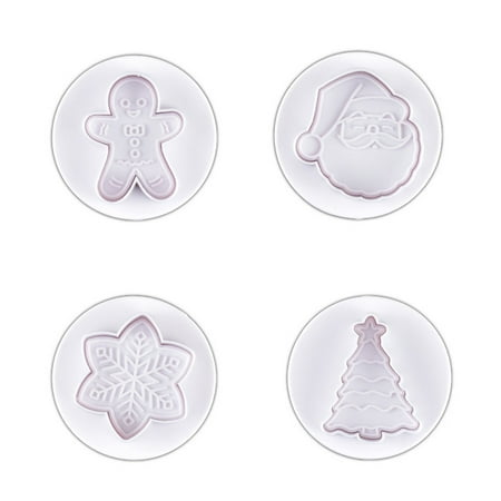 QUSENLON 4 Pieces Christmas Style Cookie Cutter Plastic Material 3D Pressable Biscuit Cutters Set Christmas Shaped Cookie Cutters
QUSENLON 4 Pieces Christmas Style Cookie Cutter Plastic Material 3D Pressable Biscuit Cutters Set Christmas Shaped Cookie Cutters