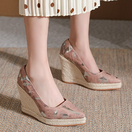 Mishuowoti Wedges for women 2023 Spring And Autumn New Slope Heel Thick Sole Pointed Shallow High Heel Slope Heel Shoes
Mishuowoti Wedges for women 2023 Spring And Autumn New Slope Heel Thick Sole Pointed Shallow High Heel Slope Heel Shoes