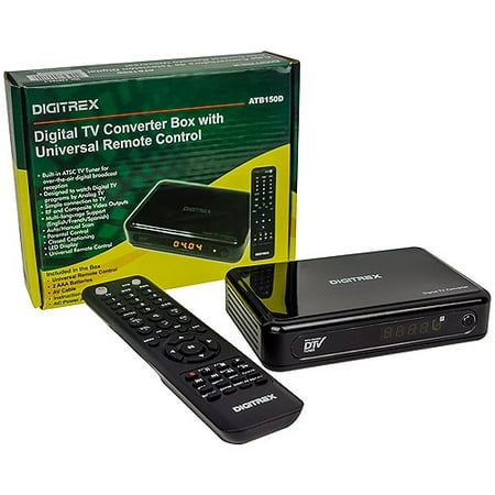 Digitrex Digital-Analog Converter Box with Learning Universal Remote Control, ATB150D