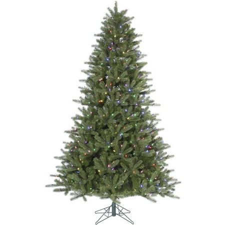 7.5' Pre-Lit Kennedy Fir Artificial Christmas Tree - Multi-Color LED Lights