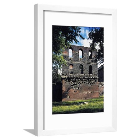 Pailleron Tower (Tour Du Pailleron) Along the Roman Wall, Aosta, Aosta Valley, Italy Framed Print Wall Art