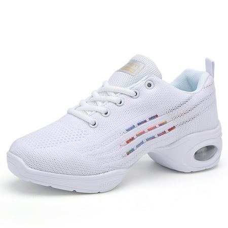 Dance Sneakers for Women Jazz Shoes Breathable Air Cushion Lady Split Sole Athletic Walking Modern Dance Shoes White 40
Dance Sneakers for Women Jazz Shoes Breathable Air Cushion Lady Split Sole Athletic Walking Modern Dance Shoes White 40