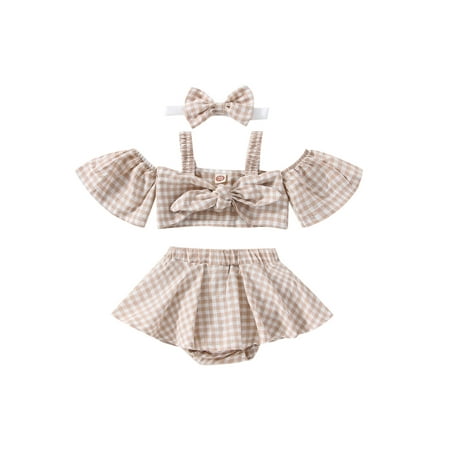 Musuos Baby Girls Plaid Print Bow-knot Suspender Tops Skirt Shorts Skirt with Headband
Musuos Baby Girls Plaid Print Bow-knot Suspender Tops Skirt Shorts Skirt with Headband