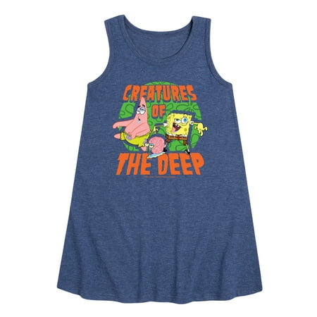 SpongeBob SquarePants - Creatures Of The Deep - Toddler and Youth Girls A-line Dress
SpongeBob SquarePants - Creatures Of The Deep - Toddler and Youth Girls A-line Dress