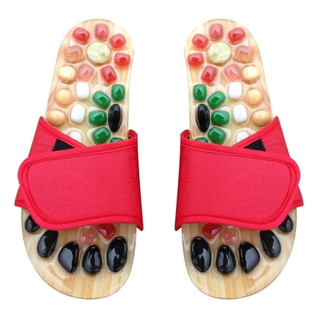 Foot Acupoints Relax Sandals Health Care Cobblestone Shoes Natural Jade Massage Slippers - Size 41-42 (Red)
Foot Acupoints Relax Sandals Health Care Cobblestone Shoes Natural Jade Massage Slippers - Size 41-42 (Red)