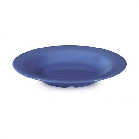 Diamond Mardi Gras 13 oz 9.25 x 1.25 Bowl Peacock Blue Melamine,Pack of 12 EA