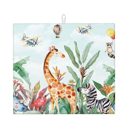 Vsdgher Animals-1 Print Dish Drying Mat Kitchen Counter Mat Dish Drying Pad for Dishes Utensils Pots and Pans 16 x 18
Vsdgher Animals-1 Print Dish Drying Mat Kitchen Counter Mat Dish Drying Pad for Dishes Utensils Pots and Pans 16 x 18