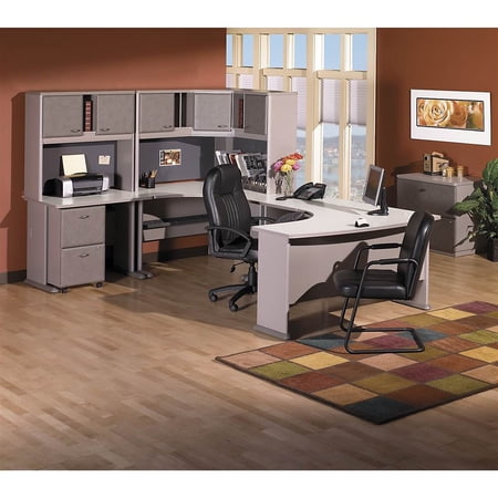 Corner Desk in Pewter - Series A