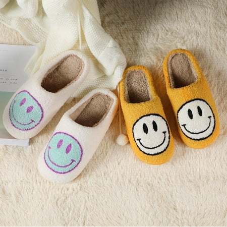 Winter Big Smiley Pattern Women Fur Slippers House Couples Men Fluffy Slides Autumn Warm Plush Bedroom Ladies Cotton Shoes
Winter Big Smiley Pattern Women Fur Slippers House Couples Men Fluffy Slides Autumn Warm Plush Bedroom Ladies Cotton Shoes