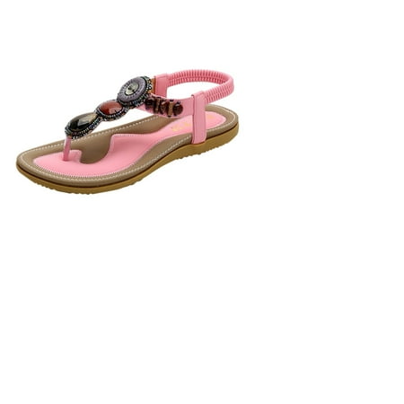Sandals for Girls Summer Summer Ladies Flat Sandals Stone Beads Flat Heel Flip Flops Beach Casual Shoes Pu
Sandals for Girls Summer Summer Ladies Flat Sandals Stone Beads Flat Heel Flip Flops Beach Casual Shoes Pu