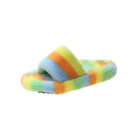 GENILU Ladies Casual Breathable Flat Fuzzy Slippers Lightweight Slip On Plush Slipper Bedroom Comfort House Shoes
GENILU Ladies Casual Breathable Flat Fuzzy Slippers Lightweight Slip On Plush Slipper Bedroom Comfort House Shoes