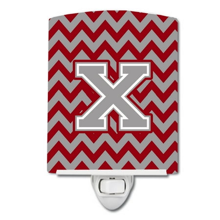 Caroline s Treasures CJ1043-XCNL Letter X Chevron Crimson and Grey Ceramic Night Light 6x4x3 multicolor
Caroline s Treasures CJ1043-XCNL Letter X Chevron Crimson and Grey Ceramic Night Light 6x4x3 multicolor
