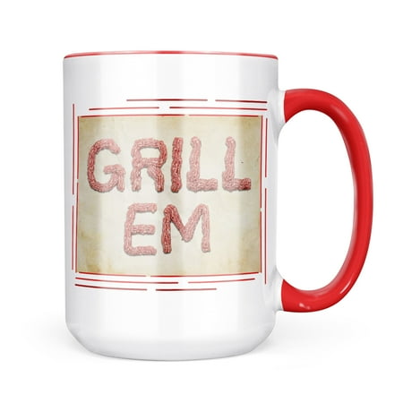 Neonblond Grill Em Ground Minced Meat BBQ Mug gift for Coffee Tea lovers