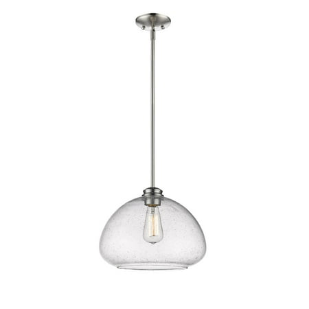 Pendants 1 Light With Brushed Nickel Finish Steel Medium Base Bulb 13 inch 100 Watts
Pendants 1 Light With Brushed Nickel Finish Steel Medium Base Bulb 13 inch 100 Watts