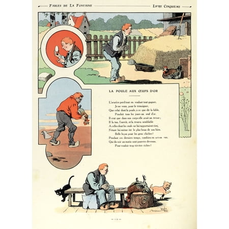 Benjamin Rabier (1864-1939) Stretched Canvas - (24 x 36)