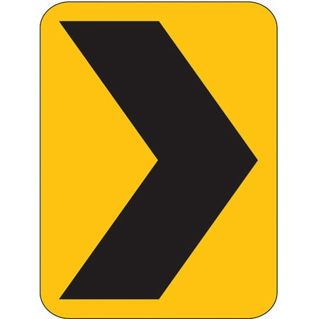 Lyle Chevron Symbol Traffic Sign 18 x 12 W1-8-12HA
