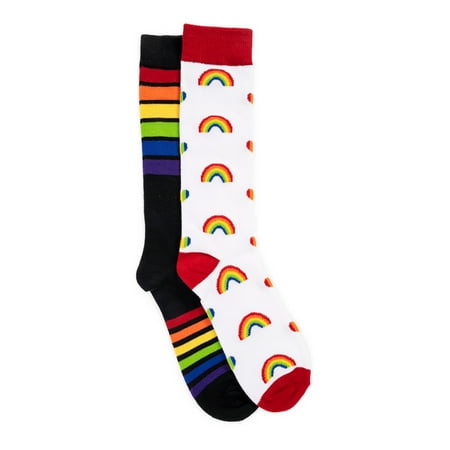 MUK LUKS® Unisex 2 Pair Pack Knee High Pride Socks