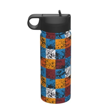 Uemuo colorful plaid Dinosaur Print 18oz Sports Insulated Kettle Water Bottle Outdoor Sports Bottle Insulated Hydration Bottle with Handle & Flip Straw
Uemuo colorful plaid Dinosaur Print 18oz Sports Insulated Kettle Water Bottle Outdoor Sports Bottle Insulated Hydration Bottle with Handle & Flip Straw