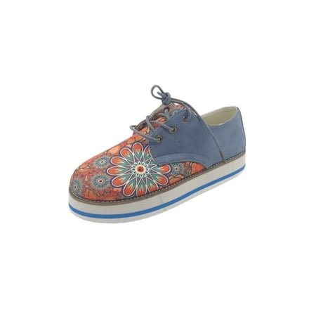 Oucaili Women Flats Patchwork Sneakers Floral Walking Shoe Comfort Lace Up Casual Shoes Uniform Blue 8
Oucaili Women Flats Patchwork Sneakers Floral Walking Shoe Comfort Lace Up Casual Shoes Uniform Blue 8