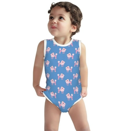 Vsdgher Cute Poodle Dog Print Baby Unisex Baby Cotton Sleeveless Bodysuits Soft and velvety comfortable and breathable
Vsdgher Cute Poodle Dog Print Baby Unisex Baby Cotton Sleeveless Bodysuits Soft and velvety comfortable and breathable