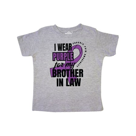 Inktastic Chronic Pain I Wear Purple For My Brother in Law Gift Toddler Boy or Toddler Girl T-Shirt
Inktastic Chronic Pain I Wear Purple For My Brother in Law Gift Toddler Boy or Toddler Girl T-Shirt