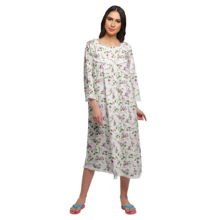 Moomaya Cotton Printed Button Down Nightdress For Women Nursing Night Gown
Moomaya Cotton Printed Button Down Nightdress For Women Nursing Night Gown