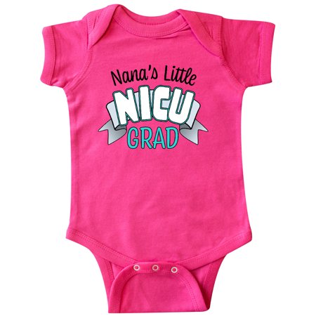 Inktastic Nana s Little Nicu Grad in Blue with Banner Gift Baby Boy or Baby Girl Bodysuit