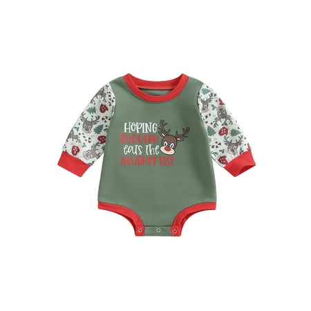 Emmababy Elk Head Print Long Sleeve Jumpsuit for Infant s Christmas Celebration 
Emmababy Elk Head Print Long Sleeve Jumpsuit for Infant s Christmas Celebration