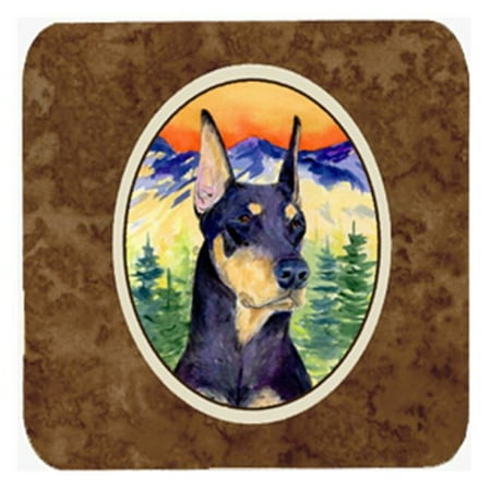 Doberman Foam Coasters Set Of 4