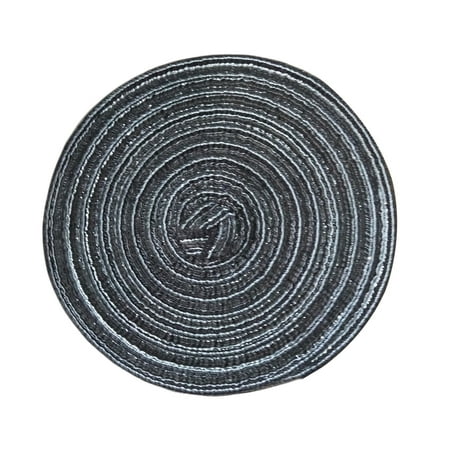Round Cotton Linen Woven Placemat Western Food Pad Kitchen Non-slip Heat Resistant Coaster Table Mat for Dining Table (Black S)
Round Cotton Linen Woven Placemat Western Food Pad Kitchen Non-slip Heat Resistant Coaster Table Mat for Dining Table (Black S)