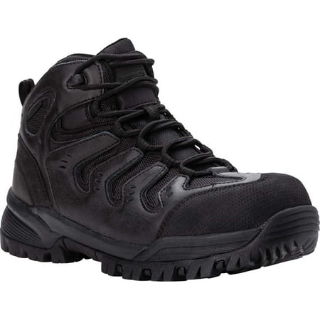Men s Propet Sentry Composite Toe Boot Black Crazy Horse Leather/Mesh 8 5E