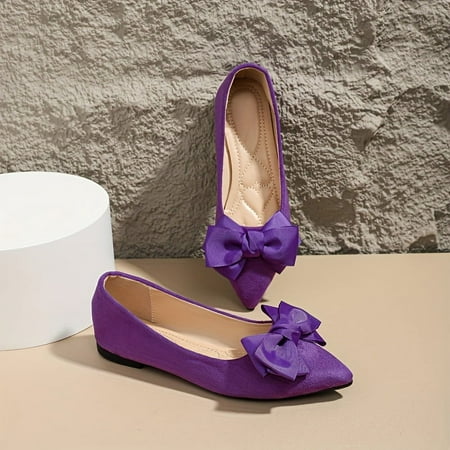 Women s Solid Color Elegant Flats Bowknot Decor Lightweight Slip On Ballets Soft Sole Dress Shoes
Women s Solid Color Elegant Flats Bowknot Decor Lightweight Slip On Ballets Soft Sole Dress Shoes