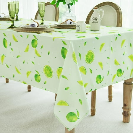 aoselan Fruit Lemon Tablecloth Polyester Green Table Cloth Waterproof and Wrinkle Resistant Washable Spring Summer Table Cover for Dinning Room Tabletop (60X84 Inch Rectangle)
aoselan Fruit Lemon Tablecloth Polyester Green Table Cloth Waterproof and Wrinkle Resistant Washable Spring Summer Table Cover for Dinning Room Tabletop (60X84 Inch Rectangle)