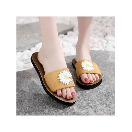 Avamo Ladies Daily Soft Open Toe Shoes Women Everyday Comfortable Daisy Print Flats Non Slip Slippers
Avamo Ladies Daily Soft Open Toe Shoes Women Everyday Comfortable Daisy Print Flats Non Slip Slippers