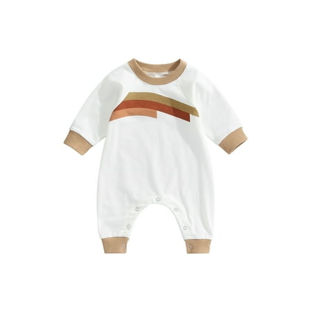jaweiwi Baby Boys Girls Cute Romper Infants Rainbow Stripe Print Long Sleeves Crew Neck Casual Jumpsuit One Piece Clothes Size 0 6 9 12 18 M
jaweiwi Baby Boys Girls Cute Romper Infants Rainbow Stripe Print Long Sleeves Crew Neck Casual Jumpsuit One Piece Clothes Size 0 6 9 12 18 M