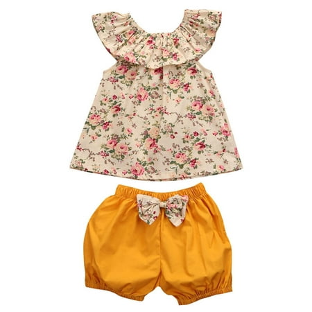 Gwiyeopda Toddler Infant Baby Girl Outfits Floral Shirt Tops+Bowknot Shorts Pants 2pc Set
Gwiyeopda Toddler Infant Baby Girl Outfits Floral Shirt Tops+Bowknot Shorts Pants 2pc Set